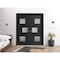 Vdomdoors Sliding French Dbl Pocket Doors 48 x 84in, Matte Black W/ Frosted Glass, Kit Trims Rail Hardware SETE6933DP-BLK-4884 - alternate 3